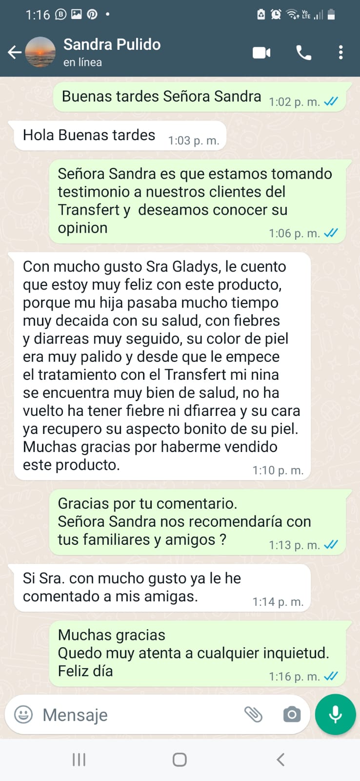 Singular 144 - Testimonio de satisfacción 8